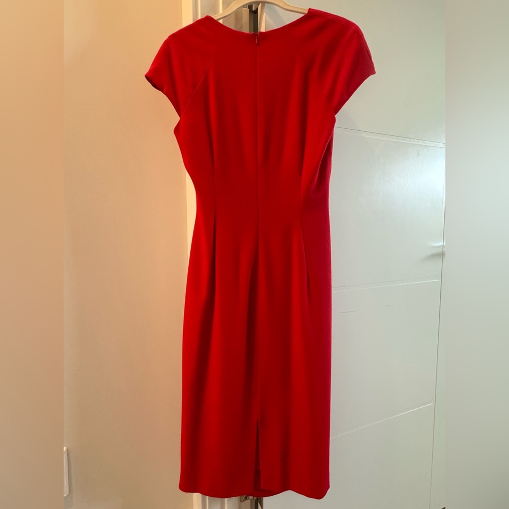 LK Bennett Red Midi Dress size 6 - Picture 8 of 10